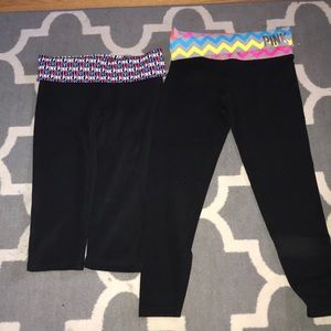 Cropped yoga pants from PINK BRIGHT COLORS
